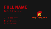 Spartan Soldier Warrior Business Card Image Preview