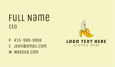 Erotic Banana Cream Business Card Image Preview