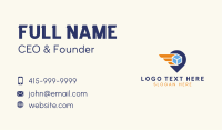 Box Wings Location Logistics Business Card Image Preview