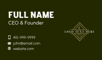 Elegant Diamond Frame Business Card Design