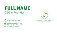 Nature Leaf Organic Business Card Image Preview