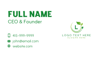 Nature Leaf Organic Business Card Preview