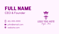 King Grape Beard Business Card Image Preview