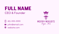 King Grape Beard Business Card Image Preview
