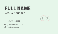 Feminine Elegant Wordmark  Business Card Image Preview