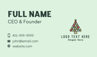 Multicolor Christmas Tree Business Card Design