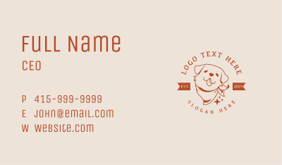 Pet Dog Scarf Business Card Image Preview