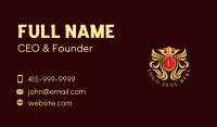 Luxury Crown Crest Business Card Preview