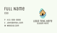 Tropical Hut Wind Water Business Card Image Preview
