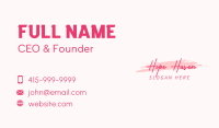 Beauty Script Wordmark Business Card Image Preview