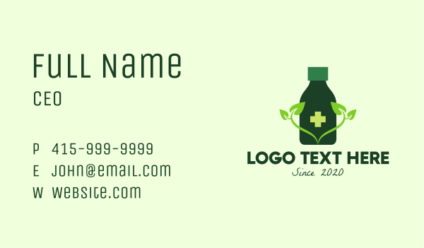Green Cross Tonic Business Card Design Image Preview