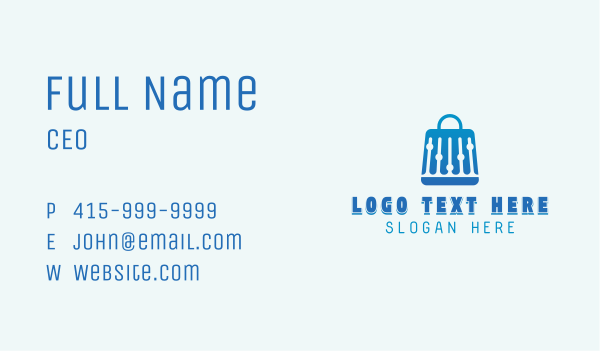 Shopping Bag Sale Business Card Design Image Preview