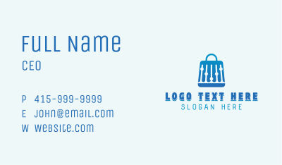 Shopping Bag Sale Business Card Image Preview