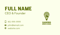 Green Camping Light Bulb Business Card Image Preview