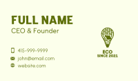 Green Camping Light Bulb Business Card Image Preview