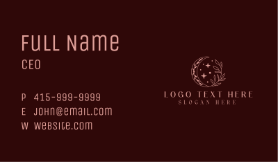 Floral Moon Jeweler Business Card Image Preview