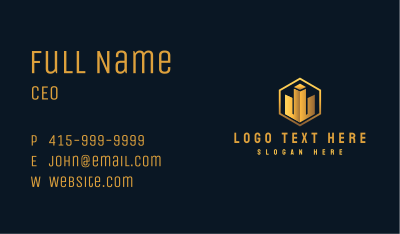 Premium Real Estate Building Business Card Image Preview