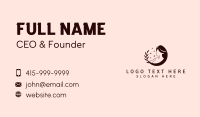 Female Waxing Spa Business Card Design