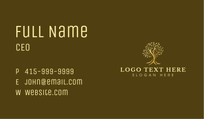 Tree Luxury Farm Business Card Image Preview