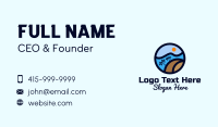 Tropical Surf Wave Business Card Preview