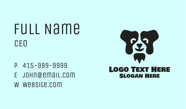 Black Dog Business Card Design Image Preview
