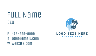 Teddy Dental Pediatrician Business Card Image Preview