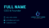 Water Wave Droplet Business Card Design