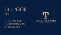 Letter T Law Firm Business Card Image Preview