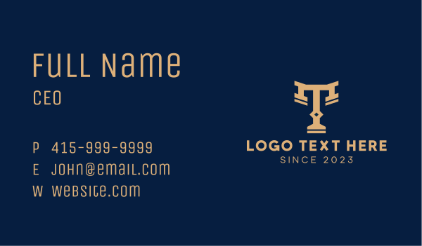 Letter T Law Firm Business Card Design Image Preview