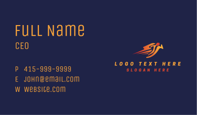 Human Athlete Runner  Business Card Image Preview