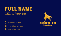 Yellow Hound Origami Business Card Preview