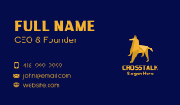 Yellow Hound Origami Business Card Design