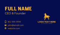 Yellow Hound Origami Business Card Preview