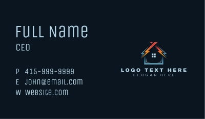 House Electric Energy  Business Card Image Preview