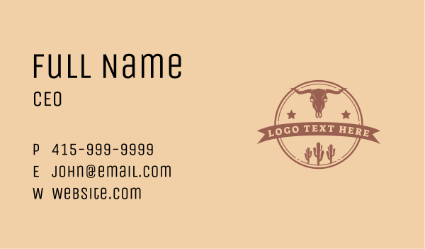 Old Western Star Emblem Business Card Design Image Preview