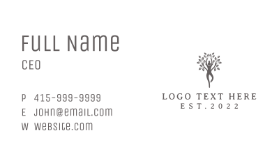 Organic Tree Yoga  Business Card Image Preview