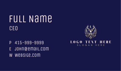Luxury Floral Deer Business Card Image Preview