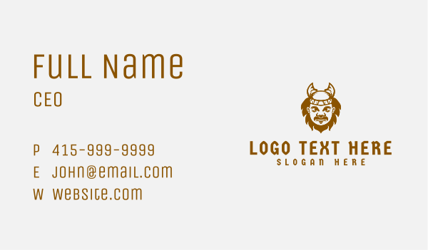 Medieval Pirate King  Business Card Design Image Preview