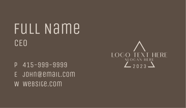 Stylish Business Wordmark Business Card Design Image Preview