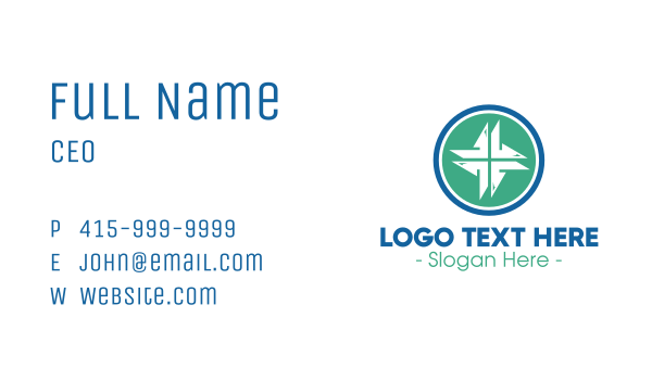 Modern Medical Cross Business Card Design Image Preview