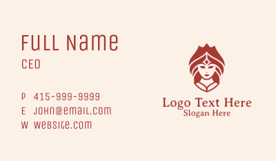 Ethnic Tribal Woman Business Card Image Preview