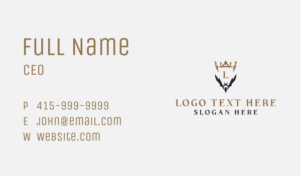 Crown Royalty Academy Business Card Design Image Preview