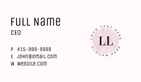 Aesthetic Beauty Letter Business Card Image Preview