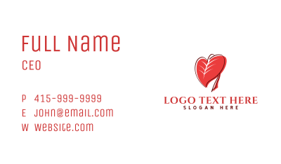 Heart Leaf Garden Business Card Image Preview