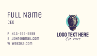 Forest Owl Mascot  Business Card Image Preview