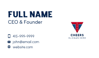 Patriotism Triangle Letter T  Business Card Image Preview