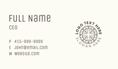 Christian Church Crucifix  Business Card Image Preview