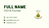 Fire Cannabis Badge Business Card Image Preview