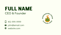Fire Cannabis Badge Business Card Image Preview