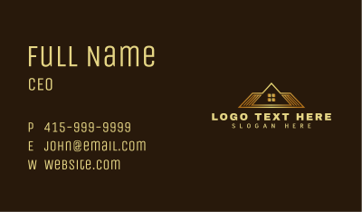 Real Estate Roof House Business Card Image Preview